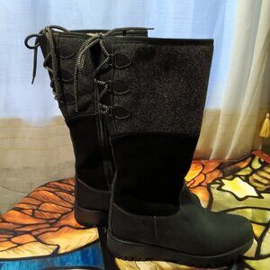 NWT Women's Bos & Co Waterproof Cold Icy Weather Leather & Wool Lined Boots